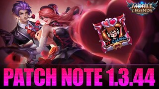 KIMMY,LEOMORD NERF, MAP SPRING CARNIVAL,TANGGAL RILIS BADANG,VALE - PATCH NOTE 1.3.44 MOBILE LEGENDS