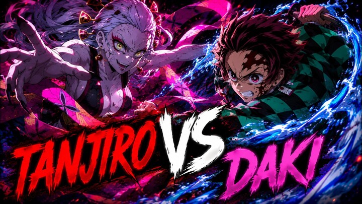 Tanjiro vs Daki 🔥| The Rage of Tanjiro | Hindi Dubbed Edit🔥✨
