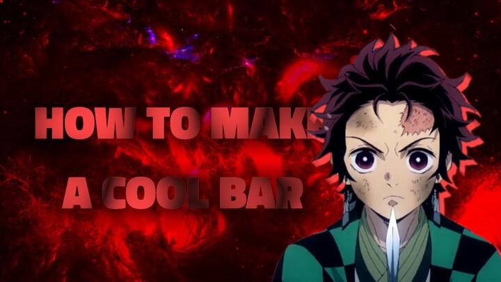 HOW TO MAKE A COOL BAR FOR AMV | ALIGHT MOTION