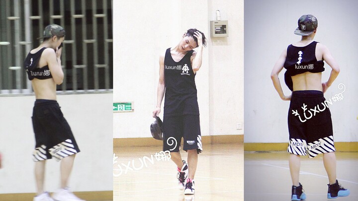 [Lu Han] Playing Basketball in Hengdian — How Good Is He? Bonus Scene Inside!