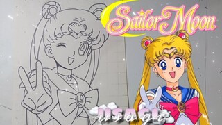 menggambar usagi sailormoon