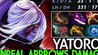 YATORO Drow Ranger Unreal Arrow สร้างความเสียหายให้กับมอนสเตอร์ Rampage Dota 2