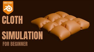 CLOTH SIMULATION BLENDER 3D | FOR BEGINNER