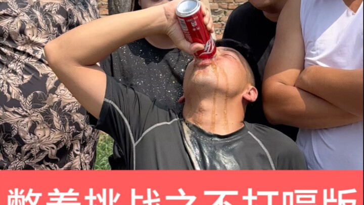 Cola-drinking no-burp challenge!