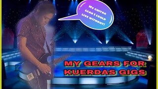 LEAD GUITARS CARLOS ESTIPONA FOR HIS PRECIOUS GEARS AT KUERDAS GIGS