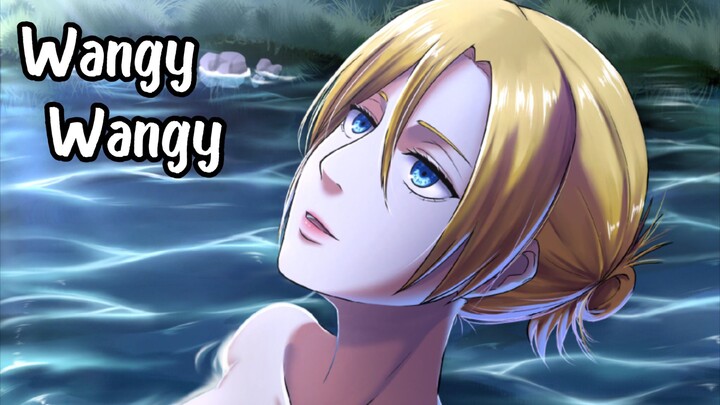 Menggambar Annie Leonhart yg sedang mandi