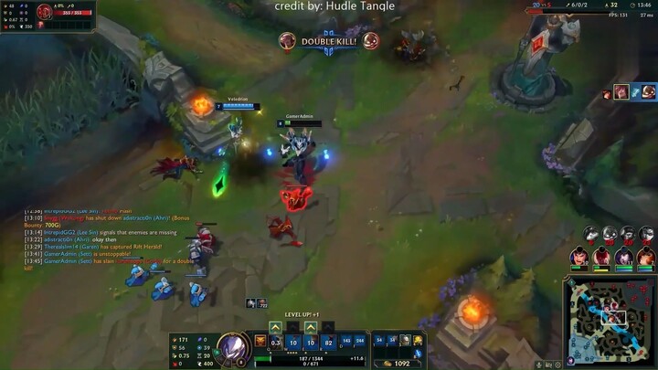 Kayn hóa dạng xanh đồ sát cực đã trong chế độ URF #game