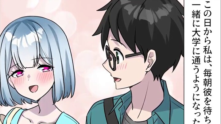 [Comic with sound] Yandere saw another girl appear next to me...
