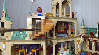 [Cá trong nước linh hồn] Bộ kết hợp 10 mái nhà xanh Hogwarts/Lâu đài tối thượng LEGO Harry Potter