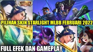 UPDATE BOCORAN PILIHAN SKIN STARLIGHT MLBB FEBRUARI 2022!! REVIEW FULL EFEK SKIN COLLECTOR ZILONG