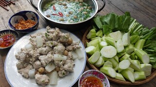 Thu hoạch dàn mướp siêu đẹp. LẨU CÁ THÁC LÁC MƯỚP HƯƠNG - Bin Đen Miền Tây # 379