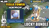 HOW MUCH IS THE TESLA TOWER SACRED STATUE?? - LUCKY BUNDLE - MLBB WHAT’S NEW? VOL. 102