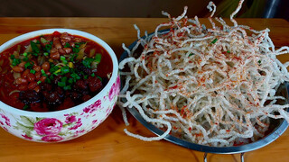 [ASMR][อาหาร]ชิมก๋วยเตี๋ยวรสเปรี้ยวเผ็ด&วุ้นเส้นผัด