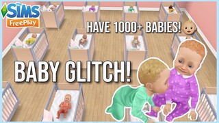 BABY GLITCH👶🏼Have UNLIMITED babies! || Sims Freeplay