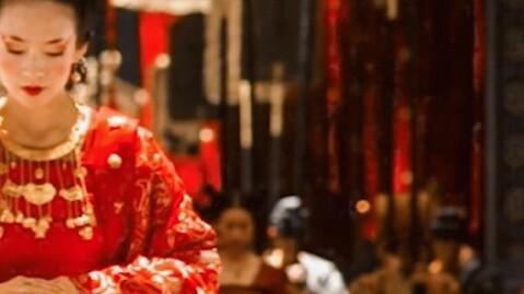 [Dengan Riasan |. Potongan Campuran Mahar Tari Merah |. Potret Grup Wanita] Gunung dan sungai di baw