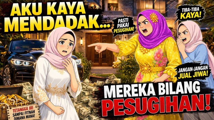 Dituduh Pesugihan Saat Aku Kaya - Tetangga Iri Sampai Fitnah - Drama Animasi