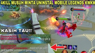 DO YOU READY TO LOSE! YAKIN MENANG BOSS KILL GW SAMPAI 4X LNGSUNG UNINSTALL MOBILE LEGENDS KWKW