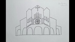 Baclaran Church - National Shrine of Our Mother of Perpetual Help drawing
