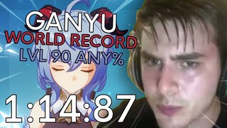 [WORLD RECORD] Ganyu Level 90 8-8-8 in 1:14:87 [PC]