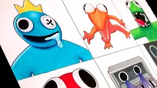 Hướng dẫn vẽ toàn bộ nhân vật trong Rainbow Friends | Peter Roblox Drawing