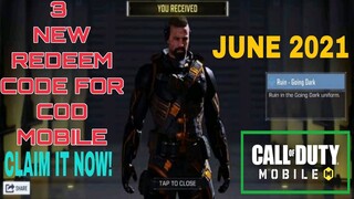 *June 2021* Call Of Duty Mobile New Redeem Code | Cod Mobile Redeem Code Global