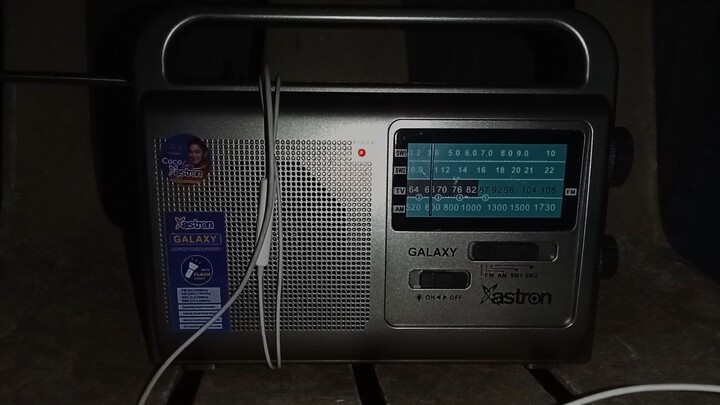 GMA Channel TV-10 Tacloban audio carrier on a radio receiver
