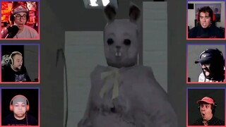 Gamers react to : Bunny coming from around the corner [Murder House]