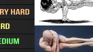 「Calisthenicmovement」تصنيف حركات اللياقة البدنية من الأنمي (من السهل إلى المستحيل)