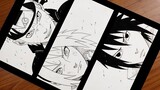 Drawing a Naruto Manga Page || Team 7 || Naruto Shippuden