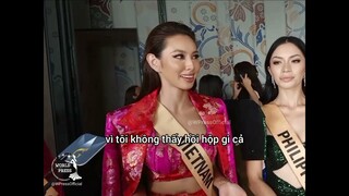 Vietsub Thùy Tiên chia sẻ về vòng phỏng vấn Miss Grand International 2021 Hoa Hậu Hòa Bình 2021