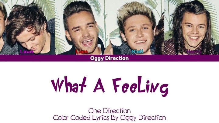 One Direction - What A Feeling (New Color Coded Lyrics 2024) (sped up)