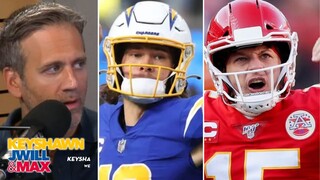 Max Kellerman ABSOLUTELY believes Chargers will win tonight, Justin Herbert outplay Patrick Mahomes