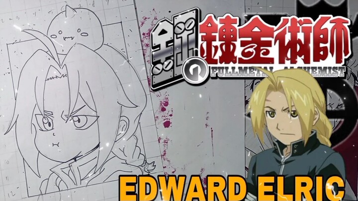 mengambar anime Fullmetal alchemist, EDWARD ELRIC