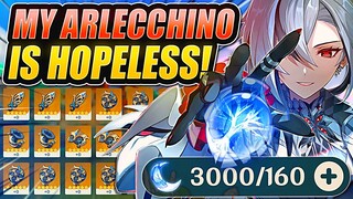 I Spent 3000 Resin For ARLECCHINO... It Was BRUTAL (Genshin Impact)