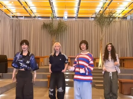 aespa+NewJeans 《How Sweet》舞蹈挑战 女孩子们的互动太可爱啦！