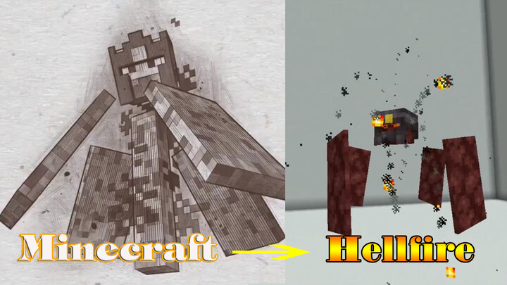 [Minecraft] Membuat makhluk hellfire dari command