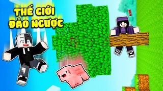 Noob Ruby Và Siro Thử Thách 24h Sinh Tồn THẾ GIỚI ĐẢO NGƯỢC Trong Minecraft !!!
