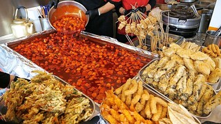 The revolution of spicy rice cakes! Giant spicy rice cakes on the street, the skills of the rice cak