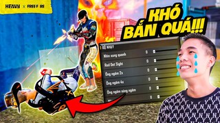 FREE FIRE | Đến Các Cao Thủ Nhà Heavy Còn Phải Khóc Thét Khi Chơi Tử Chiến Chỉnh Độ Nhạy Về 0