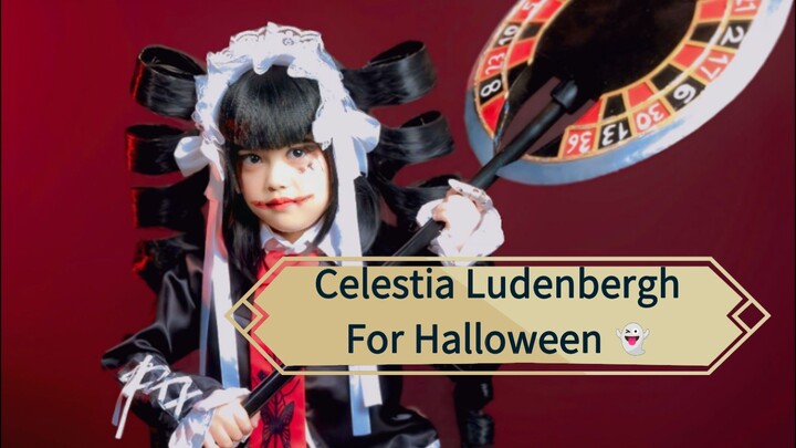 Cosplay Celestia Ludenberg  untuk Event Halloween 👻