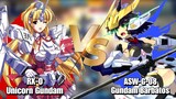 Pertarungan Gundam Barbatos Versus Unicorn Gundam - Gundam Supreme Battle