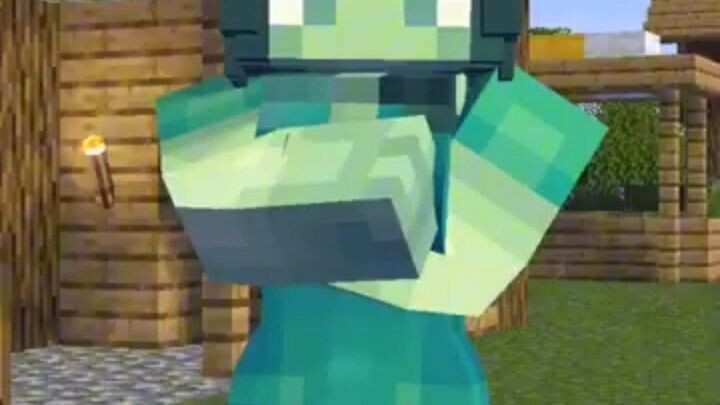 Zombie Girl boyfriend mrrors memes dance - minecraft animation