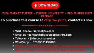 Flea Market Flipper - Flipper University - Pro Flipper PLUS Package