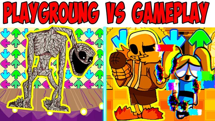 FNF Character Test | Gameplay VS Playground | Sans | Aurora | Bubbles