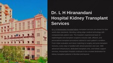 Dr L H Hiranandani Hospital Kidney Transplant Services
