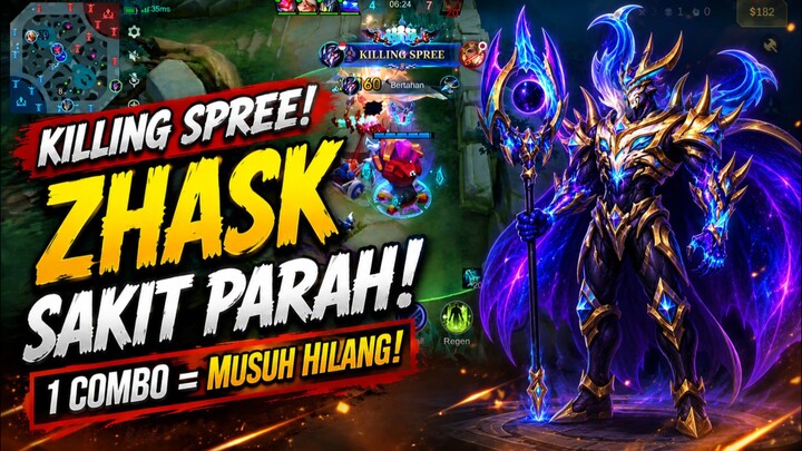 ZHASK SAKIT PARAH! 🔥 1 COMBO MUSUH LANGSUNG HILANG! | Build Zhask Tersakit 2026.MLBB