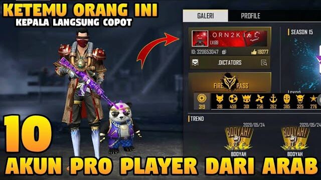 CEK 10 AKUN PRO PLAYER DARI ARAB YANG DI TAKUTI DUNIA! - Cek Akun Part 1