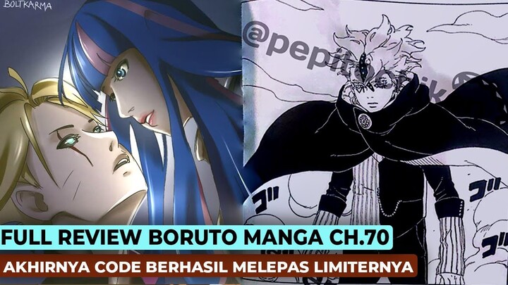 FULL REVIEW BORUTO MANGA CHAPTER 70!!! CODE AKHIRNYA MENCAPAI KEKUATAN SEMPURNANYA