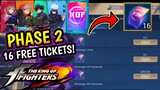 PHASE 2 CONFIRMED! CLAIM FREE KOF TICKET TODAY!! KOF EVENT 2023 AND NEW COLLAB EVENT! - MLBB