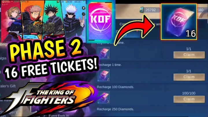 PHASE 2 CONFIRMED! CLAIM FREE KOF TICKET TODAY!! KOF EVENT 2023 AND NEW COLLAB EVENT! - MLBB